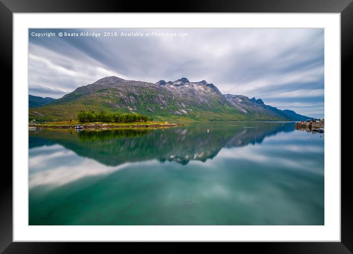 Ersfjord ,Troms County in Norway Framed Mounted Print by Beata Aldridge