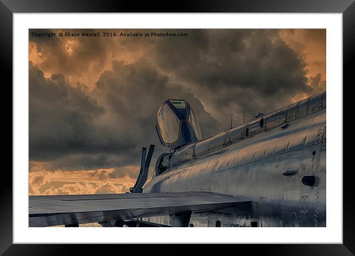 EE Lightning XR728 -  " At Days End " Framed Mounted Print by Shaun Westell