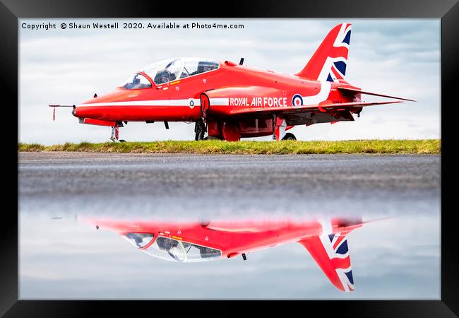 " Reflections - The Red Arrows " Framed Print by Shaun Westell