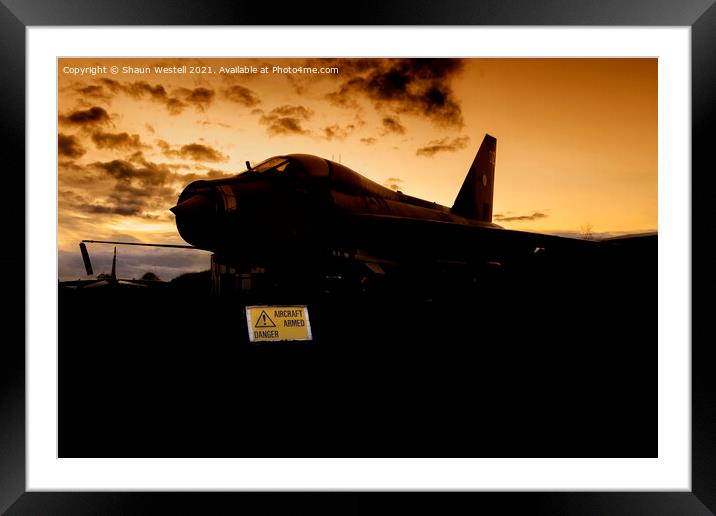 Aircraft Armed Framed Mounted Print by Shaun Westell