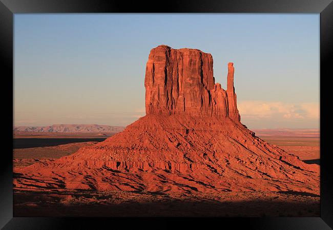 One of the Mittens - Monument Valley AZ Framed Print by Chris Pickett
