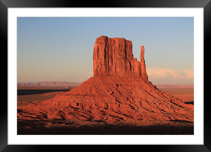 One of the Mittens - Monument Valley AZ Framed Mounted Print by Chris Pickett