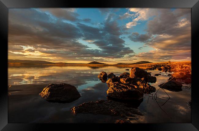  Sunset Big Lake AZ Framed Print by Chris Pickett