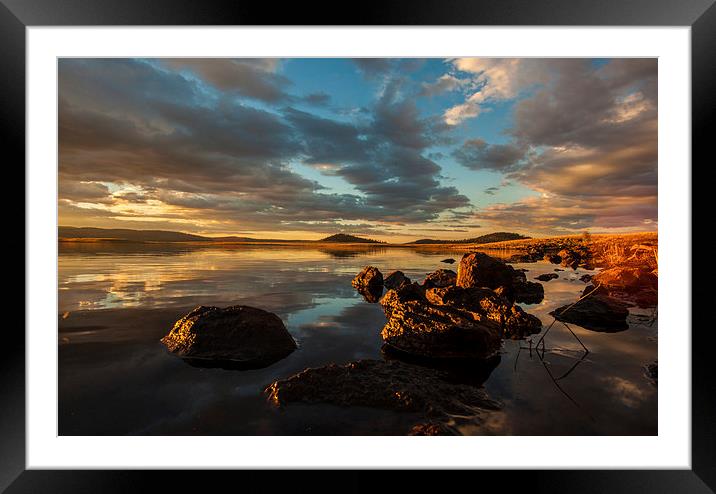  Sunset Big Lake AZ Framed Mounted Print by Chris Pickett