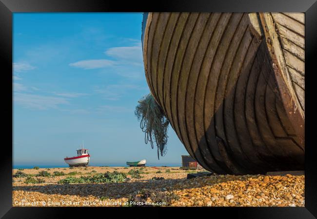 Fishing Boats Framed Print by Chris Pickett