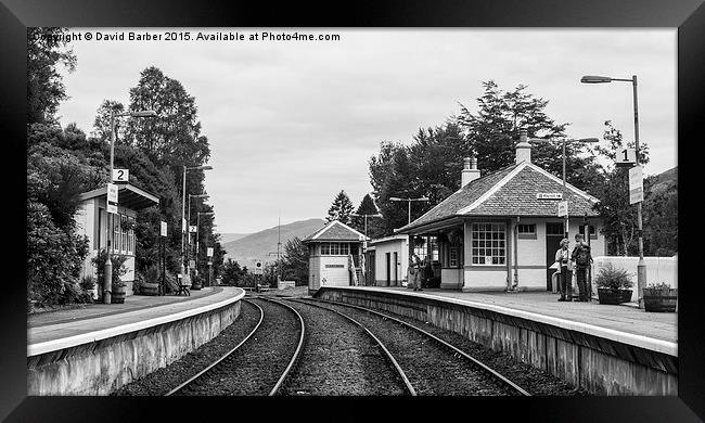  Glenfinnan, Train station Framed Print by David Barber