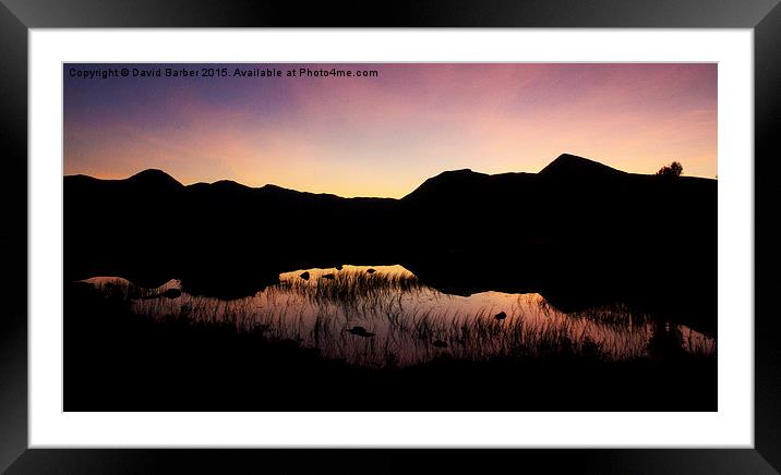  The darkness and the light Framed Mounted Print by David Barber