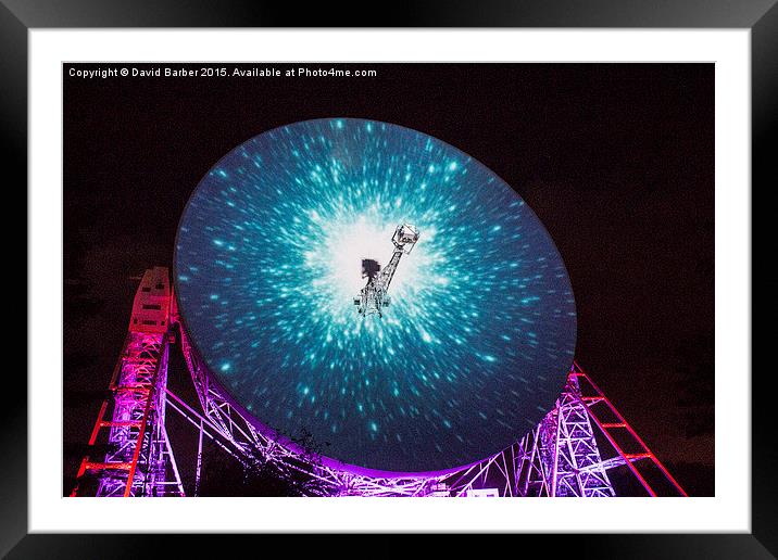  Jodrell Bank,Cheshire Framed Mounted Print by David Barber