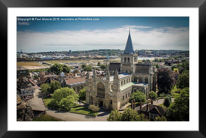 Rochester Cathedral  Framed Mounted Print by Paul Muscat