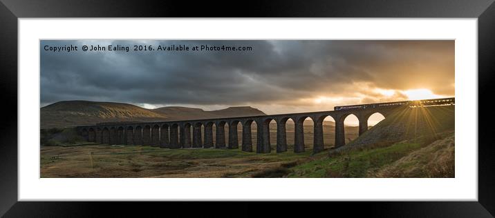 Ribblehead Framed Mounted Print by John Ealing