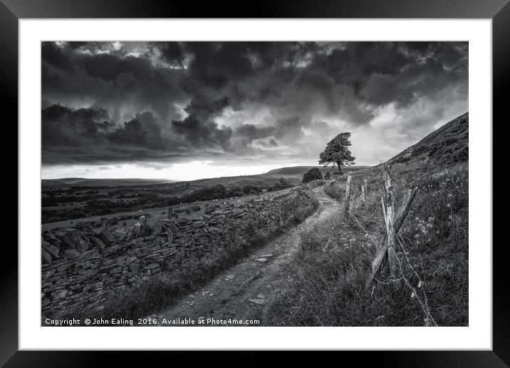 Dark Skies Framed Mounted Print by John Ealing