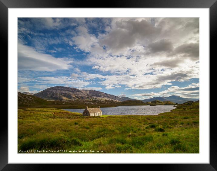 The Fishing Bothy Framed Mounted Print by Iain MacDiarmid