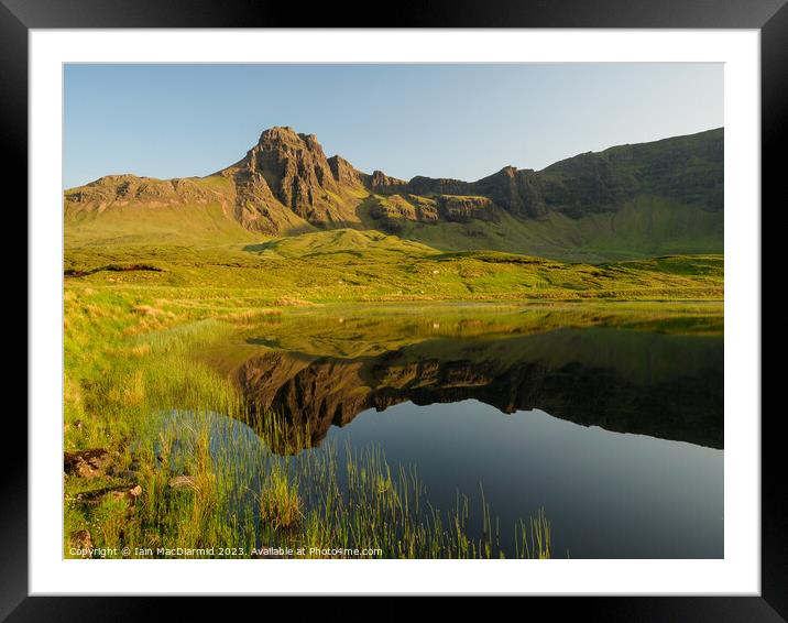 Sunset at Loch Cuithir Framed Mounted Print by Iain MacDiarmid