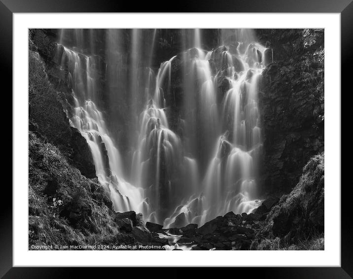 Clashnessie Falls Framed Mounted Print by Iain MacDiarmid