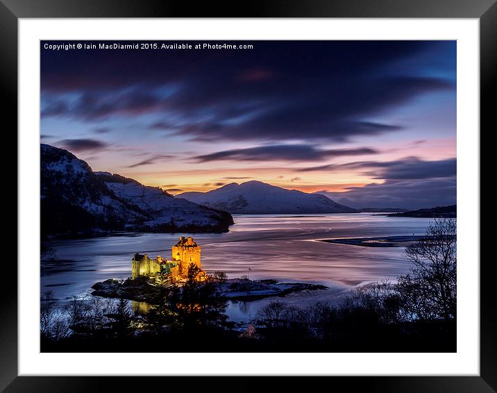  Eilean Donan Castle After Sunset Framed Mounted Print by Iain MacDiarmid