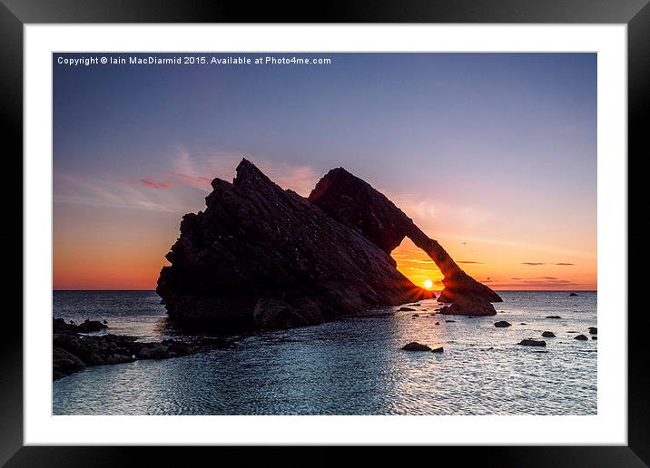  Bow Fiddle Rock Sunrise Framed Mounted Print by Iain MacDiarmid