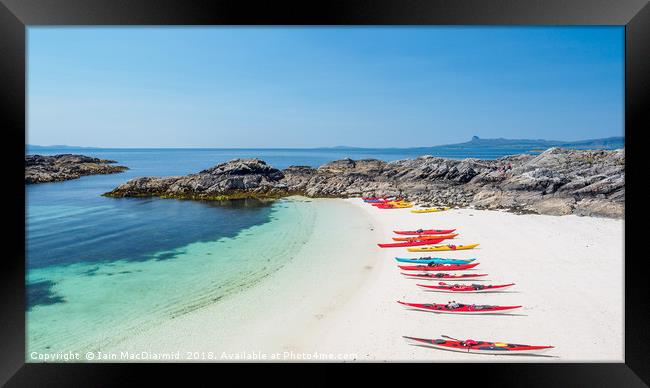 Kayak Park Framed Print by Iain MacDiarmid