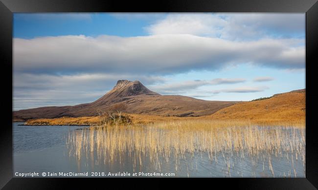 Loch Lurgainn and Stac Pollaidh Framed Print by Iain MacDiarmid