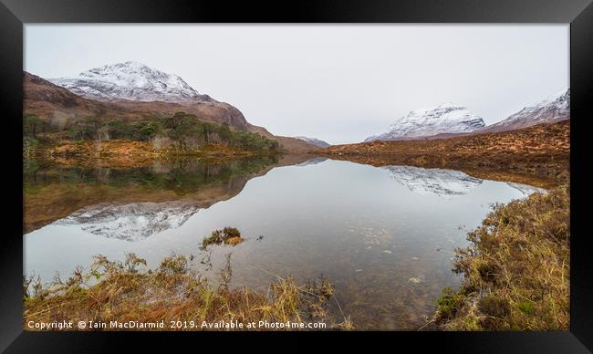 Loch Clair and Liathach Framed Print by Iain MacDiarmid