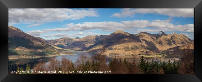 Loch Duich and the Five Sisters of Kintail Framed Print by Iain MacDiarmid