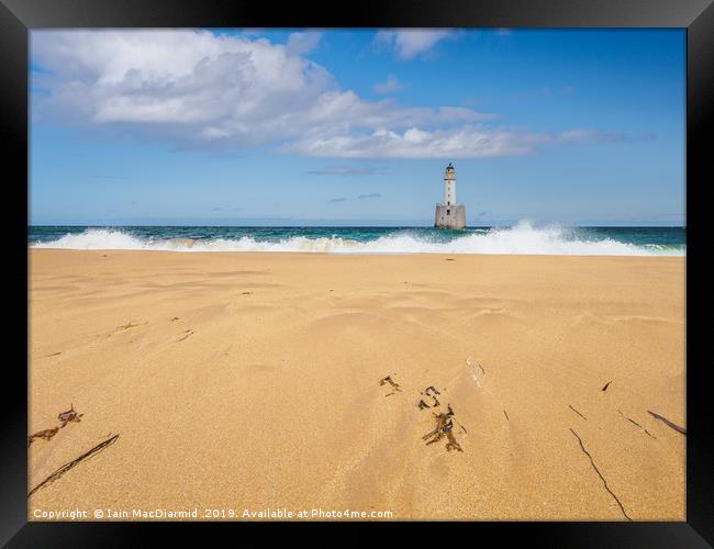 Rattray Head Lighthouse in the Sunshine Framed Print by Iain MacDiarmid