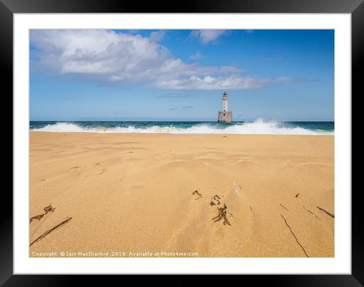 Rattray Head Lighthouse in the Sunshine Framed Mounted Print by Iain MacDiarmid