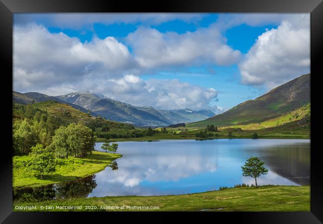 Loch Carrie and Glen Cannich Framed Print by Iain MacDiarmid