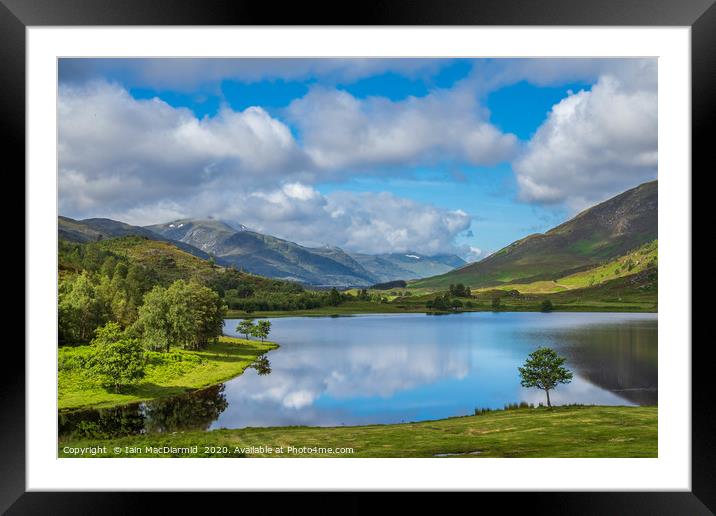 Loch Carrie and Glen Cannich Framed Mounted Print by Iain MacDiarmid