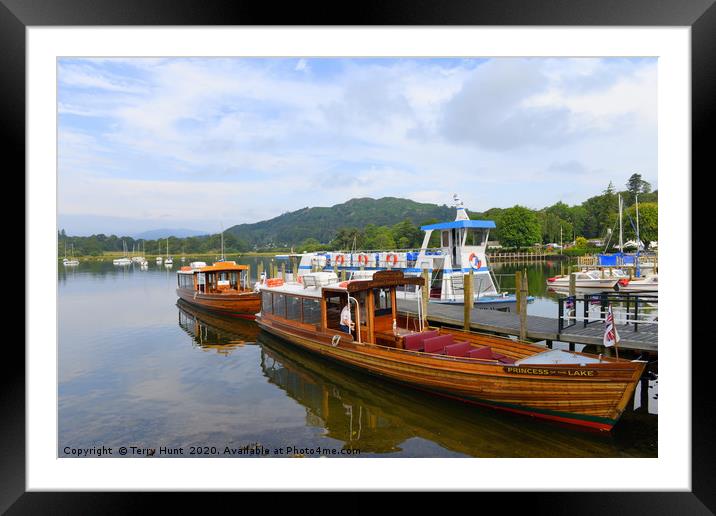 Lake district Cruising Framed Mounted Print by Terry Hunt