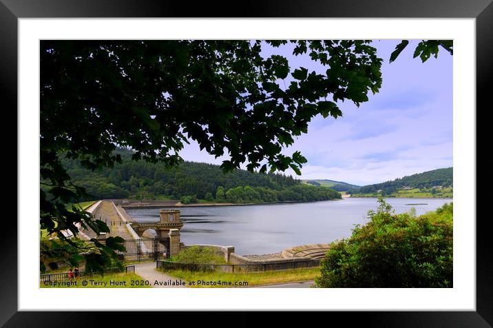 Ladybower Dam and Reservoir Framed Mounted Print by Terry Hunt