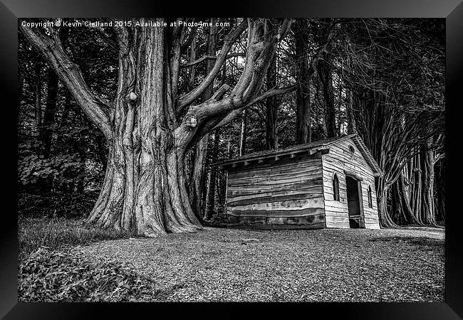  Shed in the forest Framed Print by Kevin Clelland
