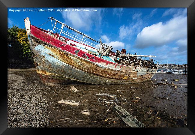  Shipwreck Framed Print by Kevin Clelland