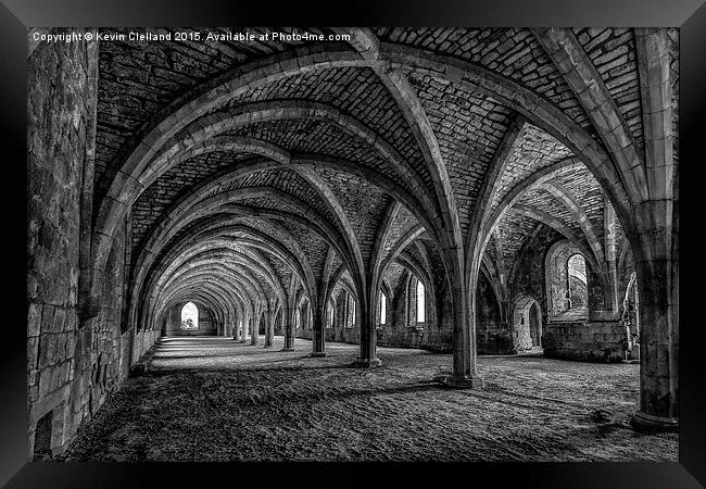  Fountains Abbey Framed Print by Kevin Clelland