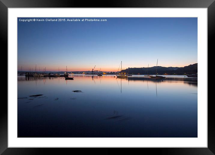 Sunrise at Saltash Cornwall Framed Mounted Print by Kevin Clelland