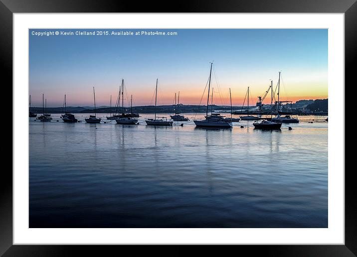 Sunrise in Cornwall Framed Mounted Print by Kevin Clelland
