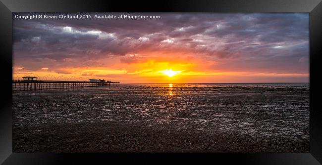  Sunset in Southport Framed Print by Kevin Clelland