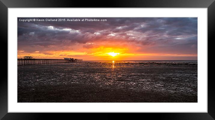  Sunset in Southport Framed Mounted Print by Kevin Clelland