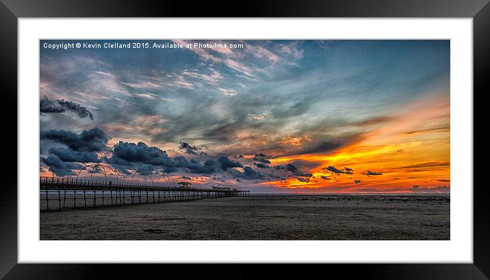  Sunset in Southport Framed Mounted Print by Kevin Clelland