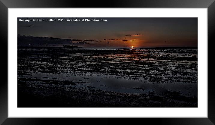  Sunset in Southport Framed Mounted Print by Kevin Clelland