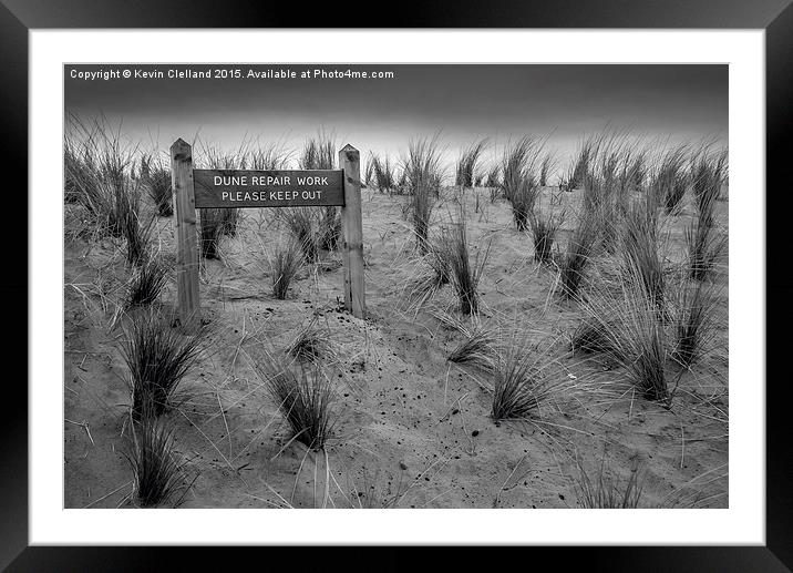  Sand Dunes Framed Mounted Print by Kevin Clelland