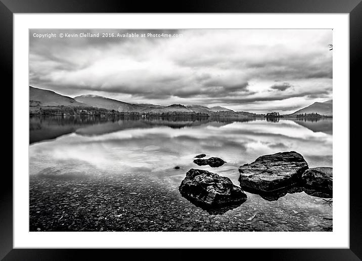 Derwent Water in the Lake District Framed Mounted Print by Kevin Clelland