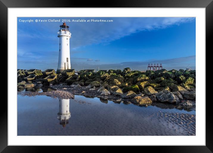 Perch Rock Lighthouse Framed Mounted Print by Kevin Clelland