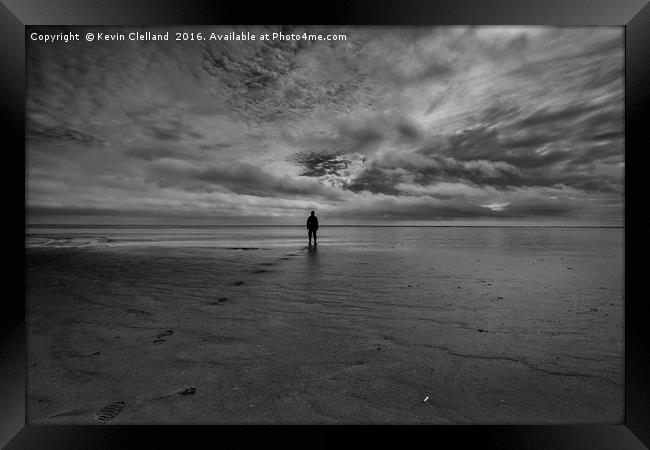 Deserted Beach Framed Print by Kevin Clelland