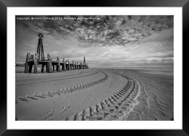 Old Pier Framed Mounted Print by Kevin Clelland