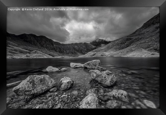 Llyn Llydaw Framed Print by Kevin Clelland