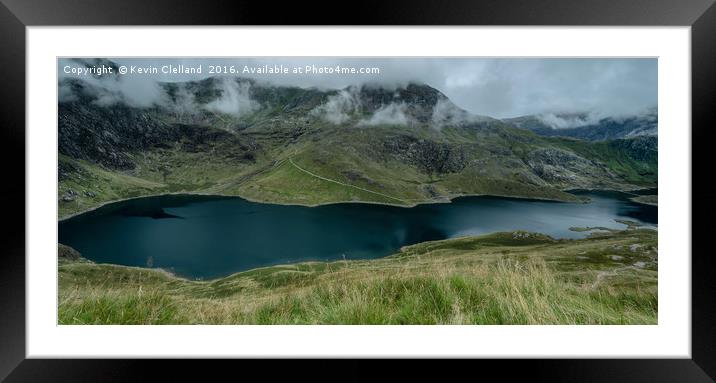 Llyn Llydaw View Framed Mounted Print by Kevin Clelland