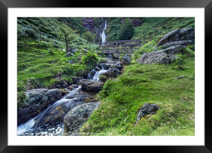 Aber Falls Framed Mounted Print by Kevin Clelland