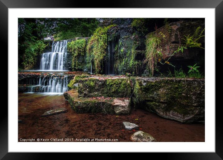 Nidd falls Framed Mounted Print by Kevin Clelland