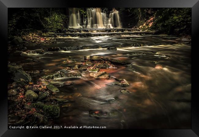 Scarloom Waterfall Framed Print by Kevin Clelland