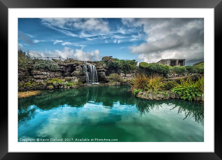 Waterfall at Lytham St.Annes Framed Mounted Print by Kevin Clelland